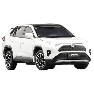 丰田荣放RAV4 SUV合金汽车模型仿真1:22大号1:32玩具车内摆件礼物