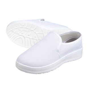 无尘鞋静电鞋踩屎感加厚软底车间白色工作鞋女款防尘防臭食品厂