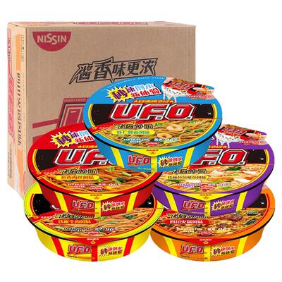 日清ufo飞碟干拌面6盒装泡面