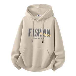 回力卫衣男款冬季加绒美式连帽外套时尚保暖青少年学生冬装衣服男