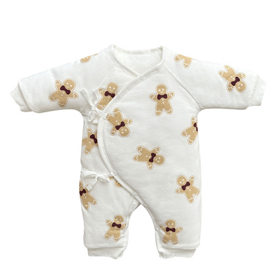 冬季饼干人纯棉婴儿外出服棉袄