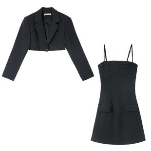 西装连衣裙套装女两件套休闲高级设计感小众小个子职业2025春新款