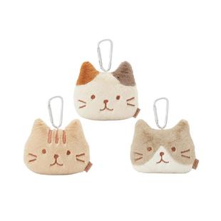 日本HAPiNS可爱猫咪毛绒公仔包挂件书包挂饰零钱包耳机包车钥匙扣