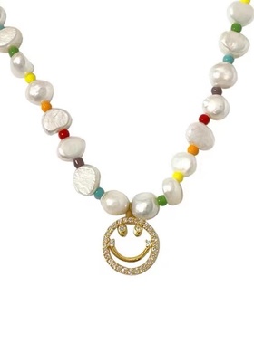 解忧饰物彩虹串珠异形天然