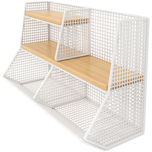 零食收纳盒桌面置物架餐桌上收纳架子厨房茶包分格多功能整理神器