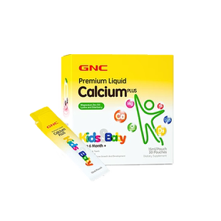 gnc健安喜长颈鹿儿童液体钙镁锌维生素30袋婴幼儿乳钙宝宝新日期