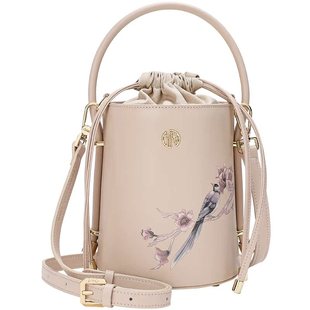 【新年礼物】古伊西国风原创设计女包轻奢花卉印花工艺水桶挎包