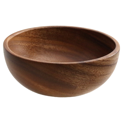 实木碗家用木质日式木碗木钵创意餐具平底水果盆整木零食收纳木盆