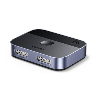 绿联DP一分二切换器8K二进一出电脑屏幕高清视频双向转换分线分屏器电视机顶盒二合一拖二扩展显示分频分配器