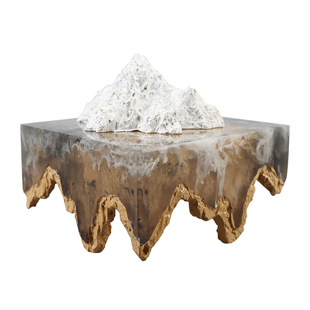 现代新中式轻奢家居摆件假山雕塑艺术品办公室酒柜样板间软装玄关