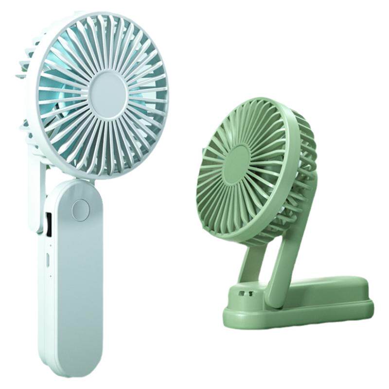【手持桌面两用小风扇】挂脖超静音折叠便携式随身小型usb夏天宿