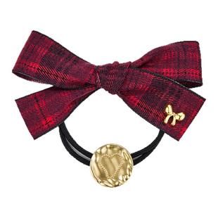 DODOGOGO红色蝴蝶结发圈女2025新款发绳韩系甜美高弹力头绳发饰