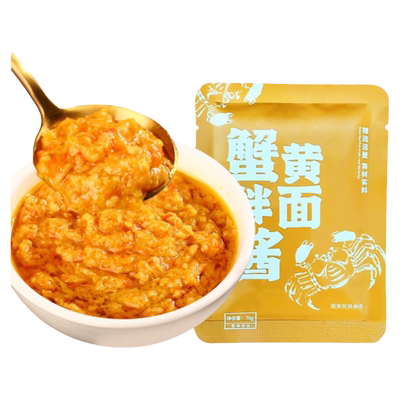 三通食品蟹黄酱拌面拌饭酱