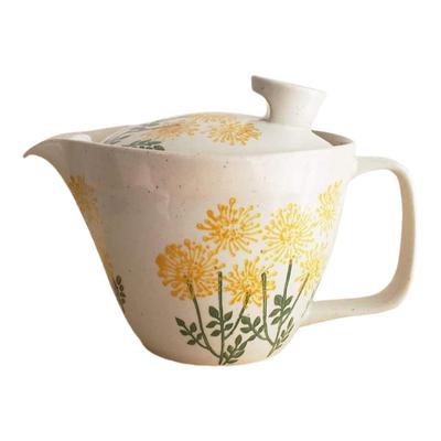 日本直邮波佐见烧手绘陶瓷急须壶花茶壶带滤网茶具240ml