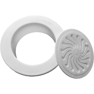 墙洞出风口装饰盖空调洞眼遮丑盖板通风口墙孔带卡扣塑料圆形堵头