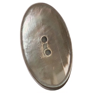 23mmx13mm一颗价格德国JIM椭圆形灰色珍珠母贝纽扣