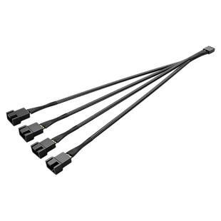 主板小3/4针风扇扩展线 一拖二3pin/4pin一分三CPU风扇转换集线器