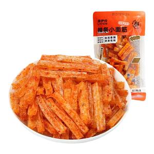 来伊份辣条小面筋500g解馋甜辣儿时怀旧小包装休闲小吃零食来一份