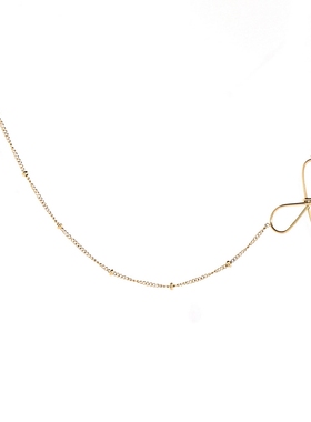 新款蝴蝶结项链夏女不掉色