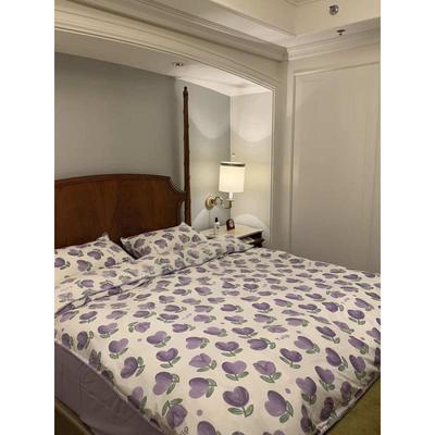 春夏双层纱少女心水洗棉床上床单被套四件套床笠款1.5-1.8m