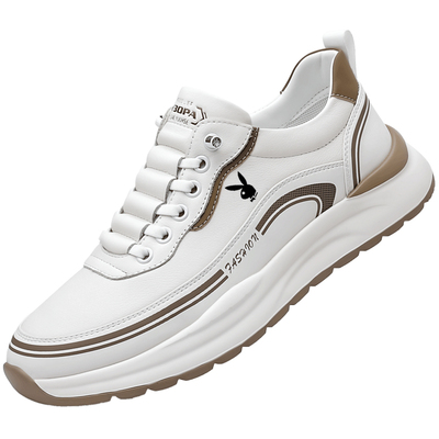 花花公子男鞋运动鞋真皮休闲鞋子