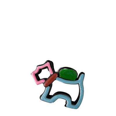 刘亦菲同款多巴胺卡通小狗抓夹女后脑勺盘发发夹可爱拼色鲨鱼夹子