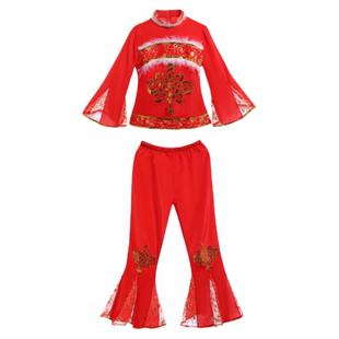 秧歌服演出服2025新款中老年开门红广场舞民族舞蹈腰鼓扇子舞服装