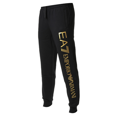 阿玛尼男士加绒加厚潮鹰标休闲裤