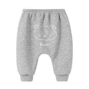 【加绒】宝宝裤子秋冬婴儿屁屁裤儿童保暖男童大PP裤秋季女童棉裤