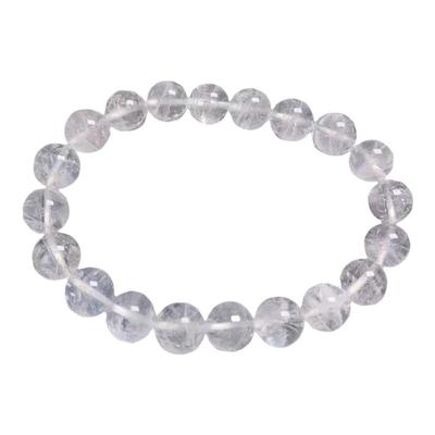 天然白幽灵手链招财白水晶手串