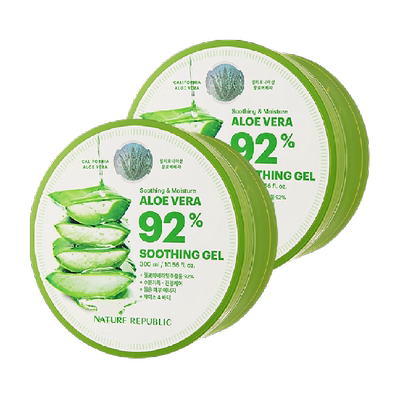 自然乐园保湿舒缓芦荟胶2罐×1组