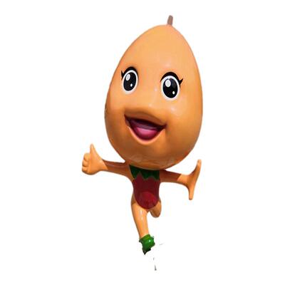 水果农场美陈柑橘玩偶娃娃摆件动漫玻璃钢橙子IP模型卡通公仔饰品