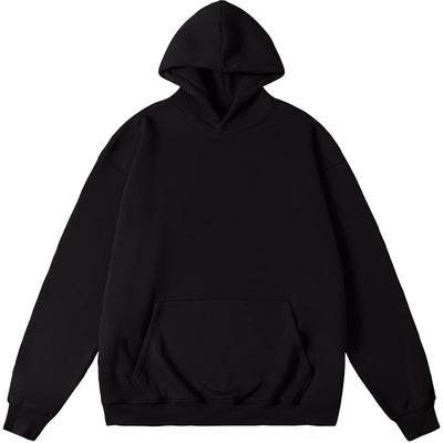 NMAX大码潮牌男装秋冬新品纯色慵懒宽松抓绒加厚情侣卫衣