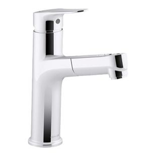 科勒珂灵单把梳洗脸盆龙头台盆冷热水抽拉龙头33069T