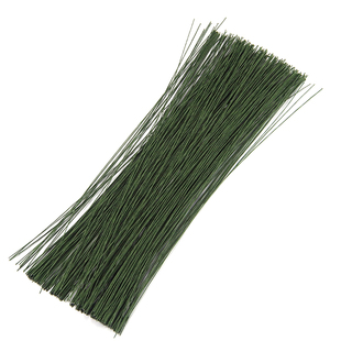 纸包绿铁丝 纸藤花 叶脉铁丝/纸花DIY材料/花杆铁丝 细铁丝长60cm