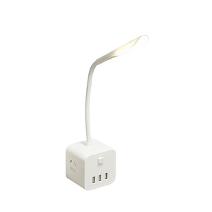 免钉式插座卧室壁灯带开关USB排插小夜灯触控调光免接线床头灯