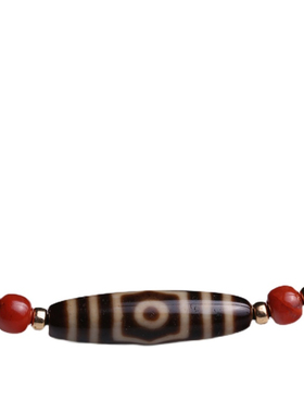 男女情侣天珠挂件项链原矿真品