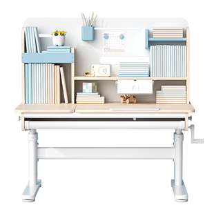 儿童学习桌小学生实木书桌简约桌子家用写字桌可升降课桌椅套装