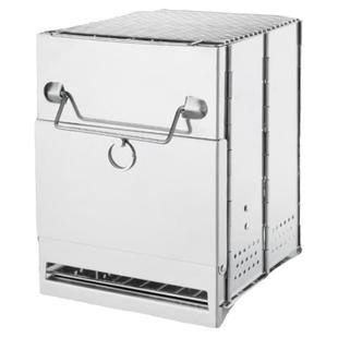 户外折叠烧烤炉具不锈钢架生火炉子柴火炉灶野营便携野外木炭露营