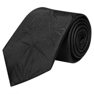 WILLIAM MILTON国风墨柳夜阑真丝手打领带男士高端商务配饰礼盒装