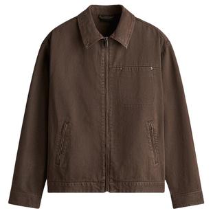 HM男装牛仔外套冬季宽松版美式牛仔工装夹克1300908