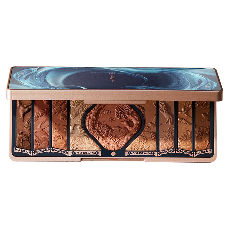 花西子百鸟朝凤浮雕彩妆盘