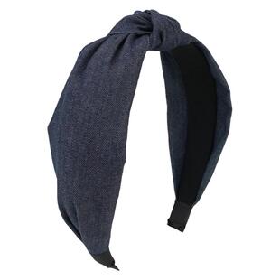 明星同款牛仔蓝发箍女高颅顶显脸小头箍头饰2025新款百搭发卡发捆