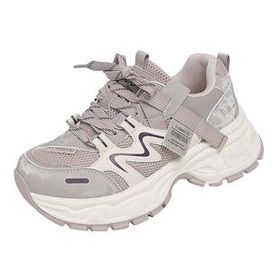 春季女鞋2026新款今年流行爆款厚底不累脚巨好看小个子显高老爹鞋