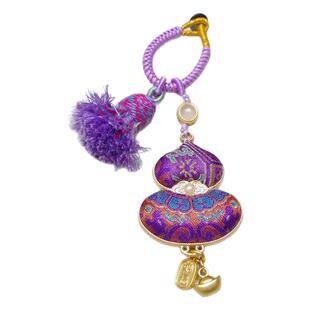 非遗宋锦葫芦纯手工定制成品名家宋锦葫芦挂件/包挂/车挂双面葫芦