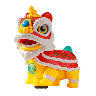 国潮电动舞狮儿童玩具贺岁醒狮婴儿宝宝0到6个月抬头练习女男孩子