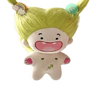 缺牙巴棉花娃娃女孩公仔十二星座毛绒玩具挂件巨蟹金牛座生日礼物