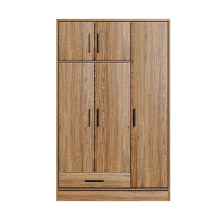 纵深55CM原木色衣柜家用卧室出租房木质小户型柜子经济型简易衣橱