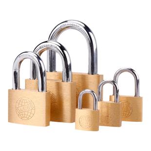 地球牌厚型铜挂锁实心全铜互开挂锁小号锁门窗车船电力网吧机箱锁