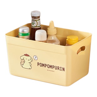 三丽鸥正版桌面收纳盒带盖可爱储物防尘宿舍化妆品整理卡通高颜值